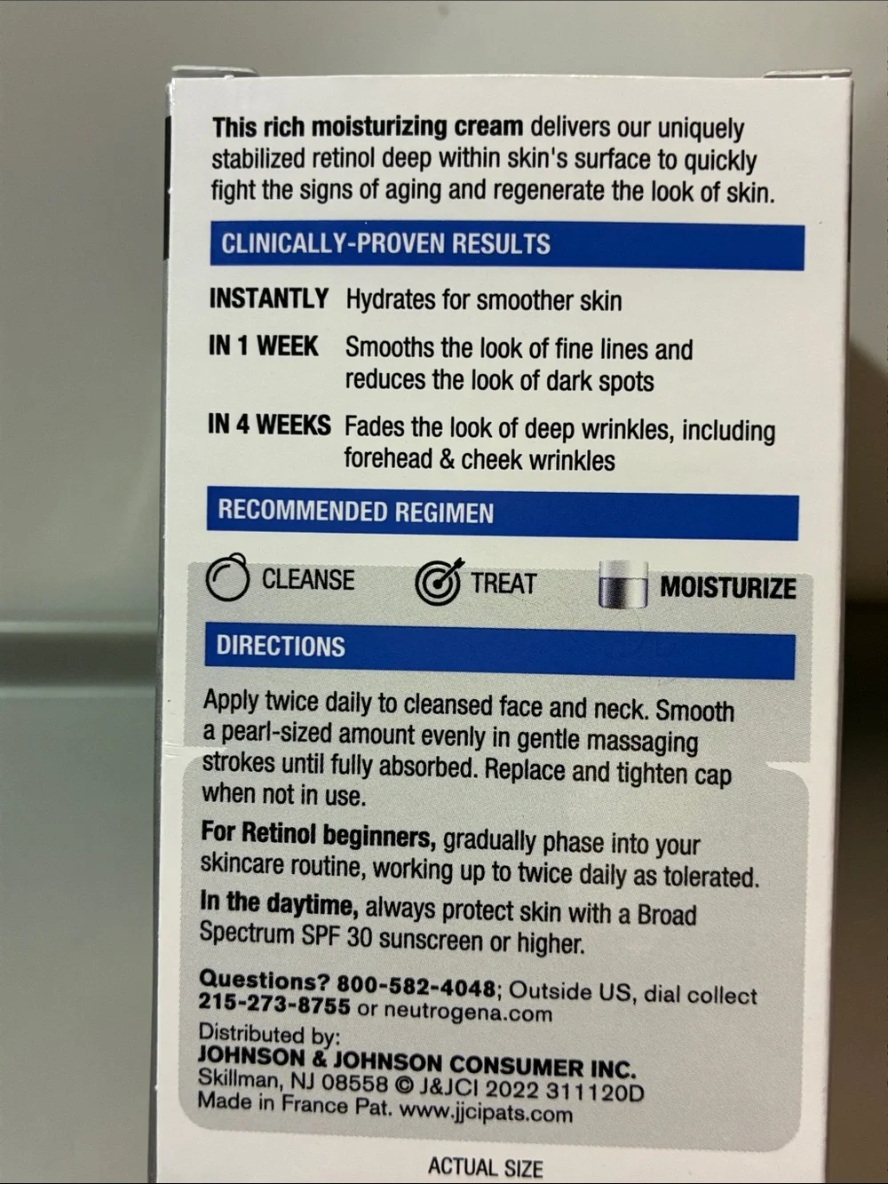 Neutrogena Retinol Regenerating Cream - Moisturizer NIB 1.7 OZ.